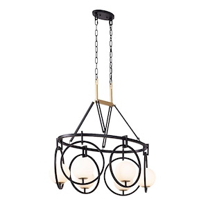 Stopwatch - 6 Light Linear Pendant In Modern Style-31.5 Inches Tall and 34.5 Inches Wide - 1300901