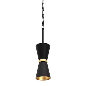 Mad Hatter - 1 Light Mini Pendant In Modern Style-14 Inches Tall and 5 Inches Wide