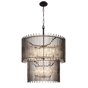 Park Row - 14 Light Chandelier-44.5 Inch Tall and 32 Inch Wide - 1375205