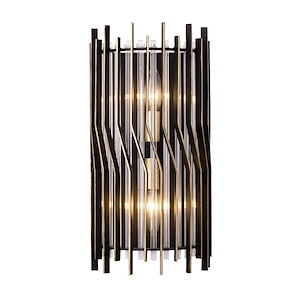 Park Row - 2 Light Wall Sconce In Industrial Style-15.75 Inches Tall and 8 Inches Wide
