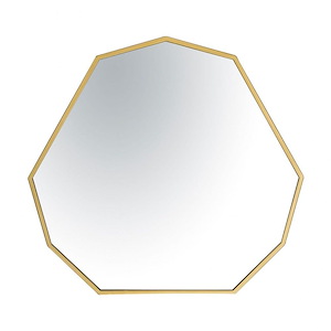 Hex No - Wall Mirror In Modern Style-28 Inches Tall and 30 Inches Wide
