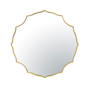 Not Baroque - en - Wall Mirror In Modern Style-47 Inches Tall and 47 Inches Wide - 1286720