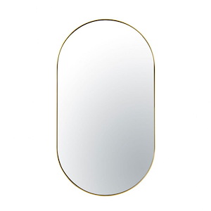 Capsule - Wall Mirror In Modern Style-40 Inches Tall and 22 Inches Wide