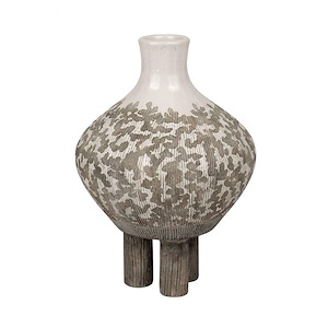 Burri - Vase In Modern Style-8.5 Inches Tall and 6 Inches Wide