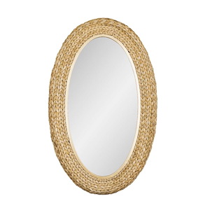 Athena - Oval Wall Mirror In Coastal Style-40.25 Inches Tall and 24.25 Inches Wide