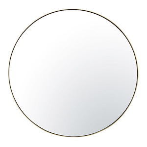 Tablet - Round Wall Mirror In Industrial Style-40 Inches Wide - 1326555