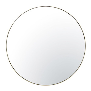 Tablet - Round Wall Mirror In Industrial Style-50 Inches Wide