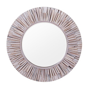 Nellie - Circular Wood Mirror