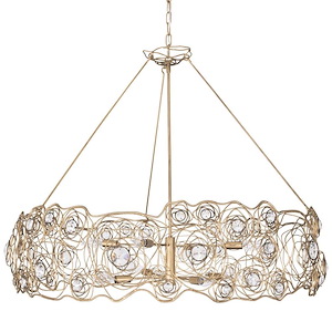 Ethereal Rose - 8 Light Chandelier In Industrial Style-32 Inches Tall and 40.25 Inches Wide - 1326510