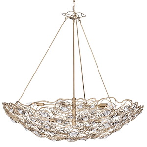 Ethereal Rose - 10 Light Pendant In Industrial Style-38 Inches Tall and 40 Inches Wide - 1326558