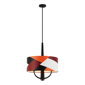 Patchwork - 3 Light Pendant In Modern Style-22.5 Inches Tall and 18 Inches Wide - 1326560