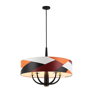 Patchwork - 5 Light Pendant In Modern Style-23.5 Inches Tall and 30 Inches Wide