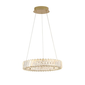 Golden Ratio - 27W 1 LED Pendant-4 Inch Tall and 15.7 Inch Wide - 1428692