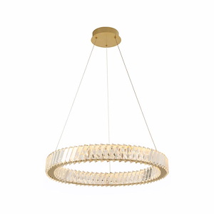 Golden Ratio - 37W 1 LED Pendant-4 Inch Tall and 23.6 Inch Wide - 1428694