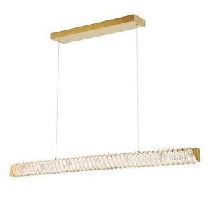 Golden Ratio - 34W 1 LED Linear Pendant-4 Inch Tall and 43.3 Inch Wide - 1428697