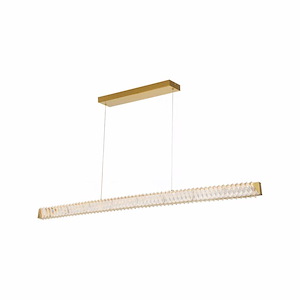 Golden Ratio - 37W 1 LED Linear Pendant-4 Inch Tall and 59 Inch Wide - 1428698
