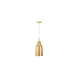Spindants - 1 Light Tall Mini Pendant In Industrial Style-18.25 Inches Tall and 8 Inches Wide