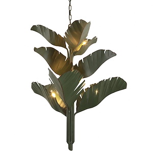 Banana Leaf - 9 Light 3-Tier Chandelier