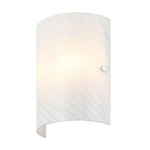 Swirled - 2 Light Wall Sconce In Modern Style-11 Inches Tall and 8 Inches Wide - 1286760