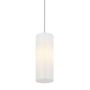 Swirled - 1 Light Mini Pendant In Modern Style-14 Inches Tall and 5.25 Inches Wide