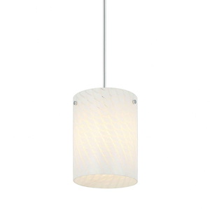 Swirled - 1 Light Pendant In Modern Style-11 Inches Tall and 8 Inches Wide - 1286762