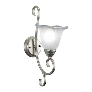Bella 1-Light Bathroom Light in Transitional Style 18 Inches Tall and 7.25 Inches Wide - 1333759