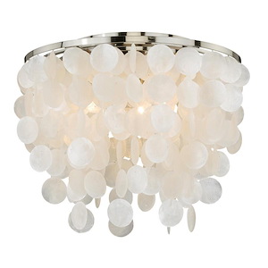 Elsa 3-Light Flush Mount in Transitional and Waterfall Style 13.5 Inches Tall and 16 Inches Wide - 515364