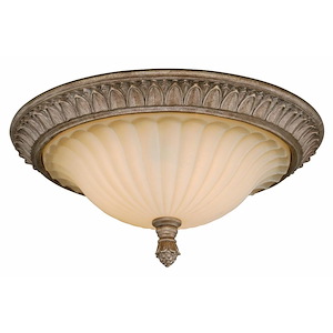 Avenant 3-Light Flush Mount in Traditional and Dome Style 7.25 Inches Tall and 16 Inches Wide - 515362