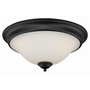 Belleville 3-Light Flush Mount in Transitional and Bowl Style 6.5 Inches Tall and 15.5 Inches Wide - 515349
