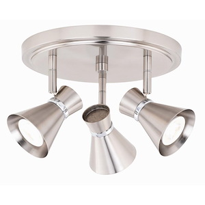 Alto 3-Light Directional Light in Mid-Century Modern Style 7.25 Inches Tall and 11 Inch Wide