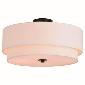 Burnaby - 4 Light Semi-Flush Mount In Mid-Century Modern Style-10.75 Inches Tall and 20.5 Inches Wide