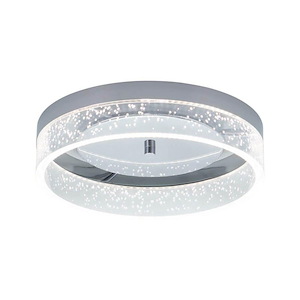 Vaughn - 19W 1 LED Flush Mount In Contemporary Style-3.5 Inches Tall and 12 Inches Wide