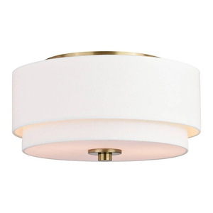 Burnaby - 2 Light Flush Mount In Mid-Century Modern Style-6.75 Inches Tall and 13 Inches Wide - 1299049