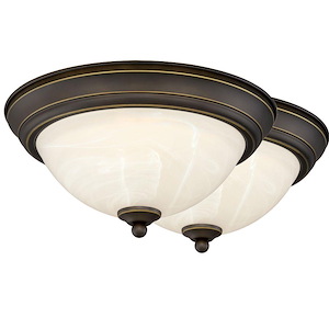 Stevens - 19W 1 LED Flush Mount-6.5 Inch Tall and 13 Inch Wide - 1371565