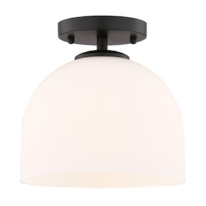 Shelby - 1 Light Semi-Flush Mount-9 Inch Tall and 9.25 Inch Wide - 1403033