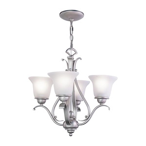 Monrovia 4-Light Mini Chandelier in Transitional Style 18 Inches Tall and 18.5 Inches Wide - 1073938