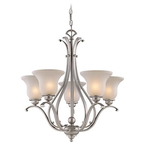 Monrovia 5-Light Chandelier in Transitional Style 25.5 Inches Tall and 26 Inches Wide