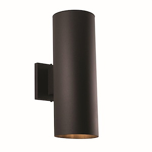 Chiasso 2-Light Outdoor Wall Sconce in Contemporary and Cylinder Style 14.25 Inches Tall and 5 Inches Wide - 224728
