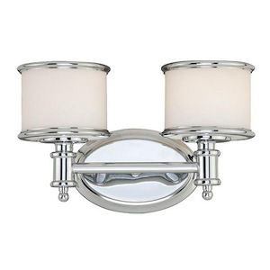Carlisle 2-Light Bathroom Light in Transitional Style 8 Inches Tall and 13.75 Inches Wide - 1073691