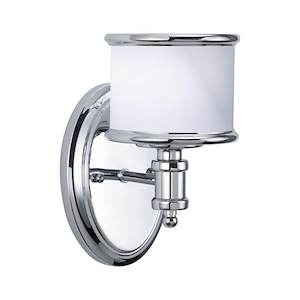 Carlisle 1-Light Bathroom Light in Transitional Style 8 Inches Tall and 5.75 Inches Wide - 1334071