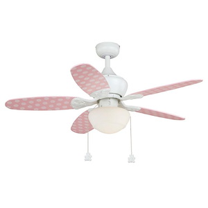 Alex 1-Light Ceiling Fan in Transitional Style 20.5 Inches Tall and 44 Inches Wide
