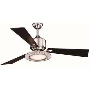Clara 1-Light Ceiling Fan in Contemporary Style 17 Inches Tall and 52 Inches Wide - 820786