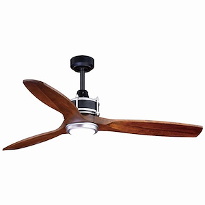 Curtiss 1-Light Ceiling Fan in Industrial Style 21.75 Inches Tall and 52 Inches Wide - 707861