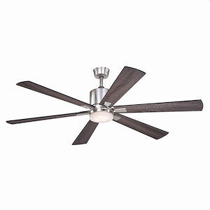 Wheelock 1-Light Ceiling Fan in Contemporary Style 15.75 Inches Tall and 60 Inches Wide