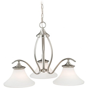 Sonora 3-Light Chandelier in Transitional Style 17.75 Inches Tall and 25.5 Inches Wide