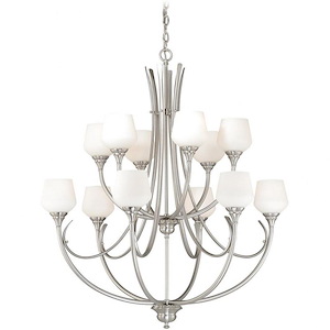 Grafton 12-Light Chandelier in Transitional Style 40.75 Inches Tall and 36 Inches Wide