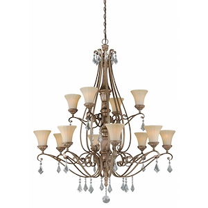 Avenant 12-Light Chandelier in Traditional Style 53 Inches Tall and 45.5 Inches Wide
