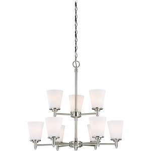 Eastland 9-Light Chandelier in Transitional Style 28 Inches Tall and 30 Inches Wide - 1073753