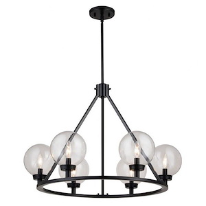 Lander - 6 Light Chandelier In Contemporary Style-20.25 Inches Tall and 28.25 Inches Wide