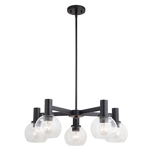 Marshall - 5 Light Chandelier-9 Inch Tall and 27 Inch Wide